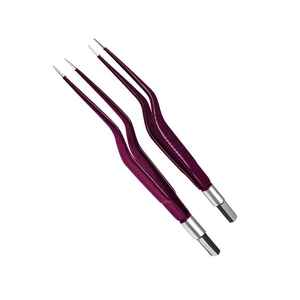 คีมจับสองขั้วสเตนเลสสตีล ผิวเคลือบกันติด ได้รับการรับรองมาตรฐาน CE คีมจับสองขั้วสำหรับการผ่าตัดแบบใช้สายเคเบิล คีมจับสองขั้วแบบไม่ติด - Product Image 6