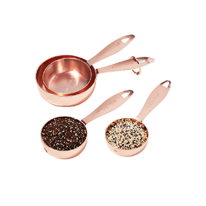 Taza medidora de cobre, color oro rosa, utensilios de cocina para el hogar de Calidad exclusiva, tazas medidoras con diferentes tamaños - Product Image 1