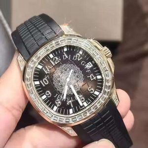 Montre analogique à quartz de luxe pour homme, incrustée de diamants, bracelet en moissanite argentée, boîtier 28 mm, cadran en cristal saphir, affichage à chiffres arabes - Product Image 2