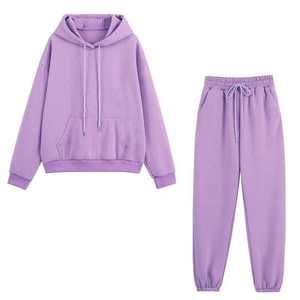 Survêtements personnalisés de haute qualité avec logo, ensemble sweat à capuche et pantalon en molleton 100 % coton pour homme, style décontracté - Product Image 1