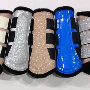 High Quality Custom Neoprene Faux Fur <b>Brushing</b> <b>Boots</b> Breathable Equestrian Horse Products Direct From Pakistan Manufacturer - Product Image 5