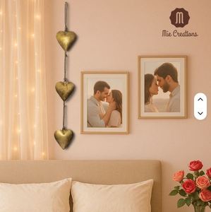 Modern Decorative Wall <b>Hanging</b> For Meditation And Bedroom Decor Metal <b>Heart</b> Wall <b>Hanging</b> By Supplier At Best Price - Product Image 5