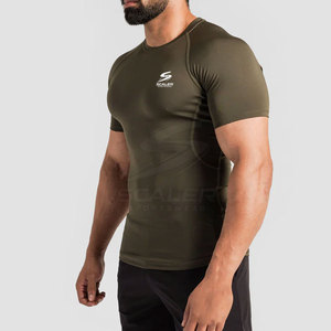 Camiseta de Compresión de Alto Rendimiento con Tejido Transpirable de Secado Rápido y Ecológico para Entrenamiento Deportivo Masculino - Product Image 3