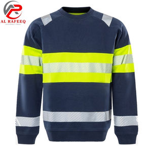 Nouveau design de sweat-shirt pour hommes, vente en gros, col rond, haute visibilité, réfléchissant, sweat-shirt d'hiver pour femmes, polaire, haute visibilité, coupe ajustée - Product Image 4