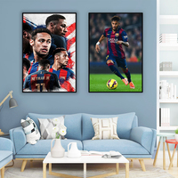 Affiche lenticulaire de sport 3d Neymar 3d affiche lenticulaire décoration murale impression 3d image changeante pour la décoration de la maison