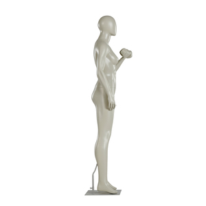 Mannequins de vitrine en fibre de verre, corps entier, détachables, pour affichage en vitrine, sportifs, athlétiques, musclés, féminins, en pose debout - Product Image 5
