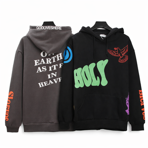 Sudadera con Capucha para Hombre, Estampado Gráfico, Estilo Urbano, Felpa, Corte Holgado, Moda Urbana, Logotipo Personalizado, Venta al Por Mayor, OEM, Invierno - Product Image 1