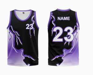 เสื้อบาสเกตบอลโพลีเอสเตอร์ระบายอากาศสำหรับทีมกีฬาออกแบบได้ตามต้องการ - Product Image 2