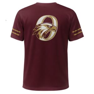 Men <b>Maroon</b> Hockey Sports Tee Polyester Athletic Shirt Training Wear Team Uniform Outdoor Match Apparel Casual Sports Clothing - Product Image 2