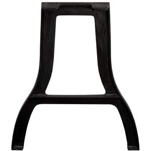 Ensemble de 2 pieds de table à manger en fonte noire, pièces de meubles régulières et durables - Product Image 5