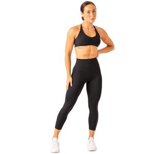 Conjunto de Yoga Personalizado para Mujer, Dos Piezas, Sujetador Deportivo, Pantalones Cortos de Cintura Alta, Spandex/Nylon Sólido Reversible, Ropa Deportiva Ecológica - Product Image 1