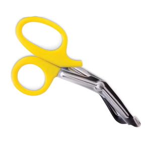 Ciseaux à pansements 7" (18cm) avec manche en plastique orange, ciseaux d'infirmière, ciseaux utilitaires EMT, en vente - Product Image 5