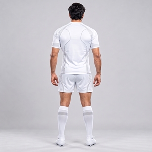 ชุดรักบี้แบบกำหนดเอง ชุดกีฬารักบี้ เสื้อเจอร์ซีย์แบบซับลิเมชั่น กางเกงขาสั้น ผ้าซับเหงื่อ แห้งเร็ว ทรงสปอร์ต ขายส่งสำหรับผู้ชาย - Product Image 3