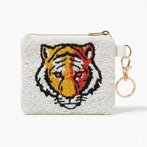 Blue Seashell Beaded Coin <b>Pouch</b> with Sequin Design Handmade Beach Theme Wallet OEM Wholesale Manufacturer Supplier - Product Image 5