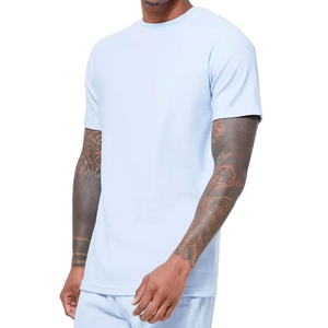 OEM Custom Logo Blank Two Piece <b>Set</b> Summer Vintage Wash Cotton T Shirt and Shorts Matching Sweatshirt Activewear - Product Image 5