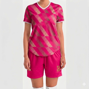 Custom Printed Sublimation Football Uniforms Short Sleeve Quick Dry Soccer Jerseys Set for Women Adults - Product Image 1