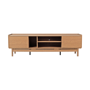 Modern teak Wood <b>Console</b> <b>Table</b> With <b>Storage</b> Shelves And Drawers Living Room Furniture Midcentury Design for indoor - Product Image 4
