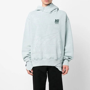 Sudaderas con capucha de estilo moderno para hombre, con lavado ácido, hechas de tela de algodón mezclado para actividades diarias cómodas y looks para fines de semana al aire libre. - Product Image 2