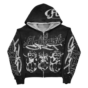 Conjunto Deportivo Flair con Sudadera con Capucha y Cremallera y Pantalones Deportivos Largos, Ropa Urbana Unisex para Adultos, Otoño, 100% Algodón Estampado - Product Image 3