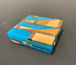 Ensemble de sous-verres en bois avec résine, antidérapants, durables, pour la décoration de table et de vaisselle, directement de l'usine - Product Image 6