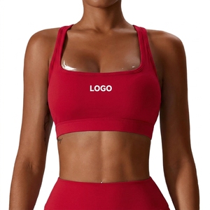 Janya 2026 Solid Sexy Gym Clothing Breathable Lightweight Sleeveless Fitness Top Square Neck Yoga Bras Halter Backless Front - Product Image 2