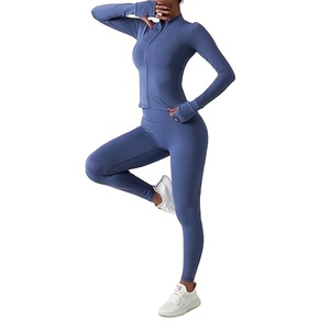 Comprar Conjunto de yoga sin costuras para mujer Legging Sujetador de un hombro Traje de gimnasio de impacto Opciones de talla grande Conjunto de yoga 2026 - Product Image 1