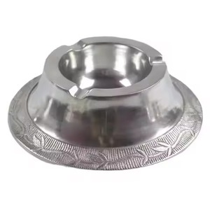 Modern Luxury Brass and Aluminium <b>Ashtray</b> Large Shaped Design for Garden Bar Home Hotel and Office Smokeless Box Packed - Product Image 5