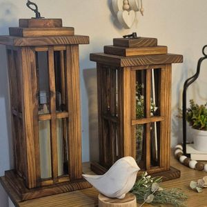 Customized Handmade Wooden Candle <b>Lantern</b> with <b>Black</b> Top Candle Holder For Event & Home Decor Hanging & Floor <b>Lantern</b> - Product Image 4
