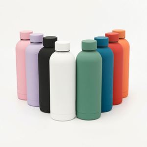 ขวดน้ำสแตนเลสสียางกระติกน้ำร้อนผนังสองชั้น - Product Image 2