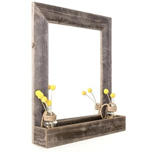 Espejo de Pared Rústico Industrial de Madera Reciclada con Acabado Patinado |   Ecológico y Duradero al por Mayor |   Aqudus Saleem - Product Image 1