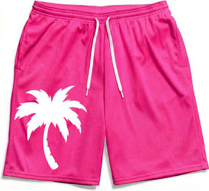 Pantalones Cortos Deportivos para Hombre de Alta Calidad con Cierre de Cordón en la Cintura, Logotipo Frontal Personalizado, Malla de Baloncesto, Poliéster/Algodón 170g, Resistentes al Viento - Product Image 1