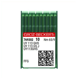 Groz Beckert 769302 10 Nm 65 9 UY 113 GHS Overlock Needle Apparel Machine Parts for <b>Sewing</b> Equipment - Product Image 1