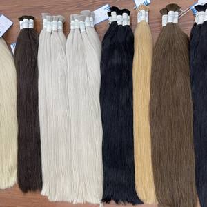 Las 3 mejores extensiones de cabello humano Bk recto sedoso de alta calidad más vendidas tipo peluca sin enredos - Product Image 6