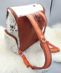 Mochila de Cuero Genuino con Estampado Animal, 15 Pulgadas, Múltiples Bolsillos, Unisex, Mochila de Día Suave - Product Image 2