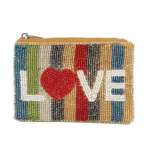 Custom <b>Zip</b> Code Beaded Coin <b>Purse</b> Personalized Hometown Mini Wallet Clutch | Cotton Embroidery Canvas Gift for Travelers - Product Image 4