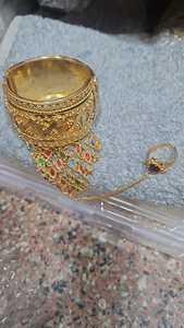 Brazalete de Alambre de Latón Hecho a Mano, Multicapa, Ajustable, Estilo Étnico Tribal, Joyería de Moda para Exportación - Product Image 2