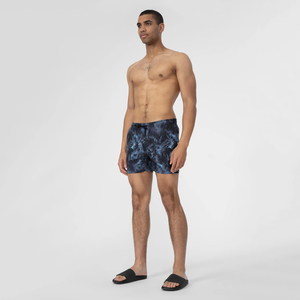 <b>Men</b> Casual Tight Short Swim <b>Trunks</b> Quick Dry Mid Waist Drawstring Closure Waterproof Board Shorts Pockets Mesh Lining Solid - Product Image 2