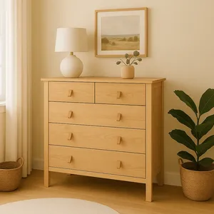 Commode blanche de haute qualité à 3 tiroirs, en kit pour un montage facile, construction robuste pour chambre à coucher - Product Image 3