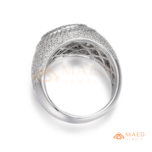 925 Sterling <b>Silver</b> Hip Hop Moissanite <b>Ring</b> <b>for</b> <b>Men</b> Iced Out Baguette Diamond Look Luxury Statement <b>Ring</b> Miami USA - Product Image 6