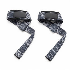 Sangles de levage Figure 8 avec adhérence et maintien ultimes, sangles imprimées pour tractions et soulevés de terre, support de poignet - Product Image 5