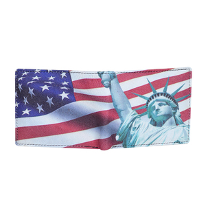 Cartera de Cuero Delgada y Elegante con Bloqueo RFID, Diseño Personalizado con Impresión Digital, para Hombre, Exportación Directa de Fábrica a Todo el Mundo, India - Product Image 1