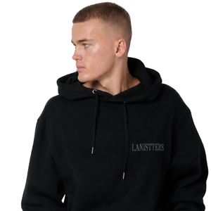 Sudadera con Capucha Personalizada para Hombre, Corte Regular, con Cordón Ajustable, Estampado de Letras Delantera y Trasera, Estilo Urbano, Fabricación de Ropa OEM - Product Image 3