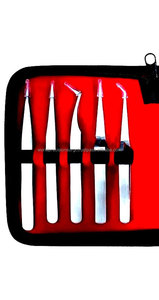 WORLD PRECISION SURGICAL Juego de 10 Pinzas de Precisión para Relojero, Kit de Instrumentos Manuales de Acero Inoxidable para Fisura Labial/Palatina - Product Image 3