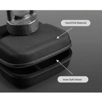 Étui de rangement antichoc en EVA pour protège-oreilles de chasse insonorisés et pliables, et lunettes
