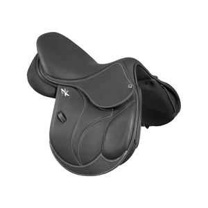 Silla de montar inglesa profesional de primera calidad, con estructura de madera y material de cuero, productos de carreras de caballos ingleses de la India. - Product Image 1