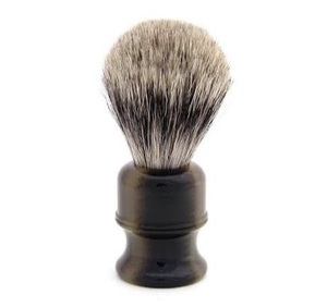 Brocha de Afeitar Ecológica Hecha a Mano con Cuerno de Búfalo de ILAHI, con Mango Redondo para Personalización con Temática de Halloween - Product Image 1