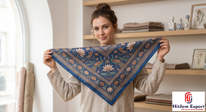 Foulard carré moderne imprimé sur mesure effet soie, châle de mode, fabricant et fournisseur de textiles OEM ODM à marque privée - Product Image 4