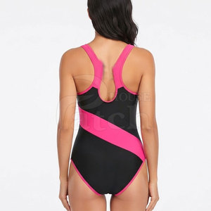Traje de Baño de Una Pieza para Mujer, Diseño Deportivo, Secado Rápido, Tejido Elástico, Ropa de Entrenamiento para Playa - Product Image 5