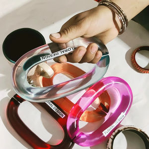 Decoración de pared con cadena de resina. Personalización de eslabones de resina de gran tamaño y colores claros. Disponibles en varios colores. - Product Image 5