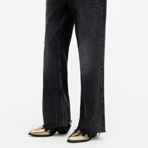 Vaqueros ajustados de cintura alta con botones y efecto desgastado, el mejor estilo para mujer - Product Image 4